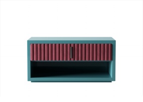 欧式撞色床头柜模型